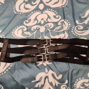 3 buckle stretch corset belt